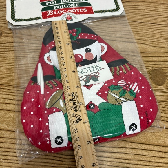 1993 Cambridge Holiday Trimmings Nutcracker Bear Note Pad Pot Holder - Picture 5 of 6